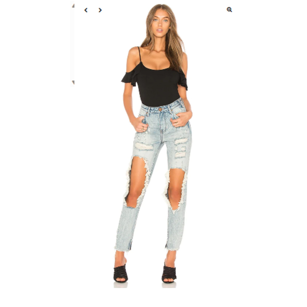 New NWT One X One Teaspoon Freebirds‎ Low Waist Rigid Skinny 7/8 Length Size 28